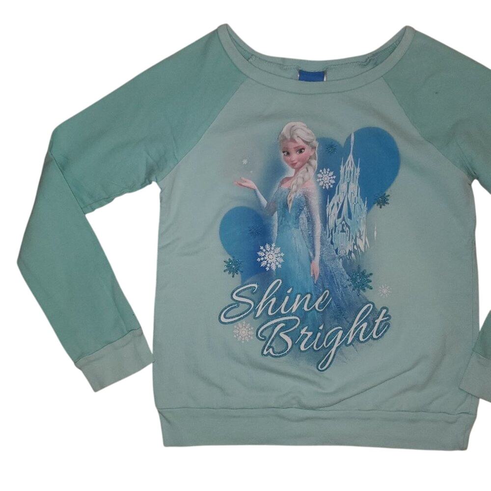 Disney Shine Bright Elsa Sweater || Girls sz 10